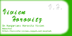 vivien horovitz business card